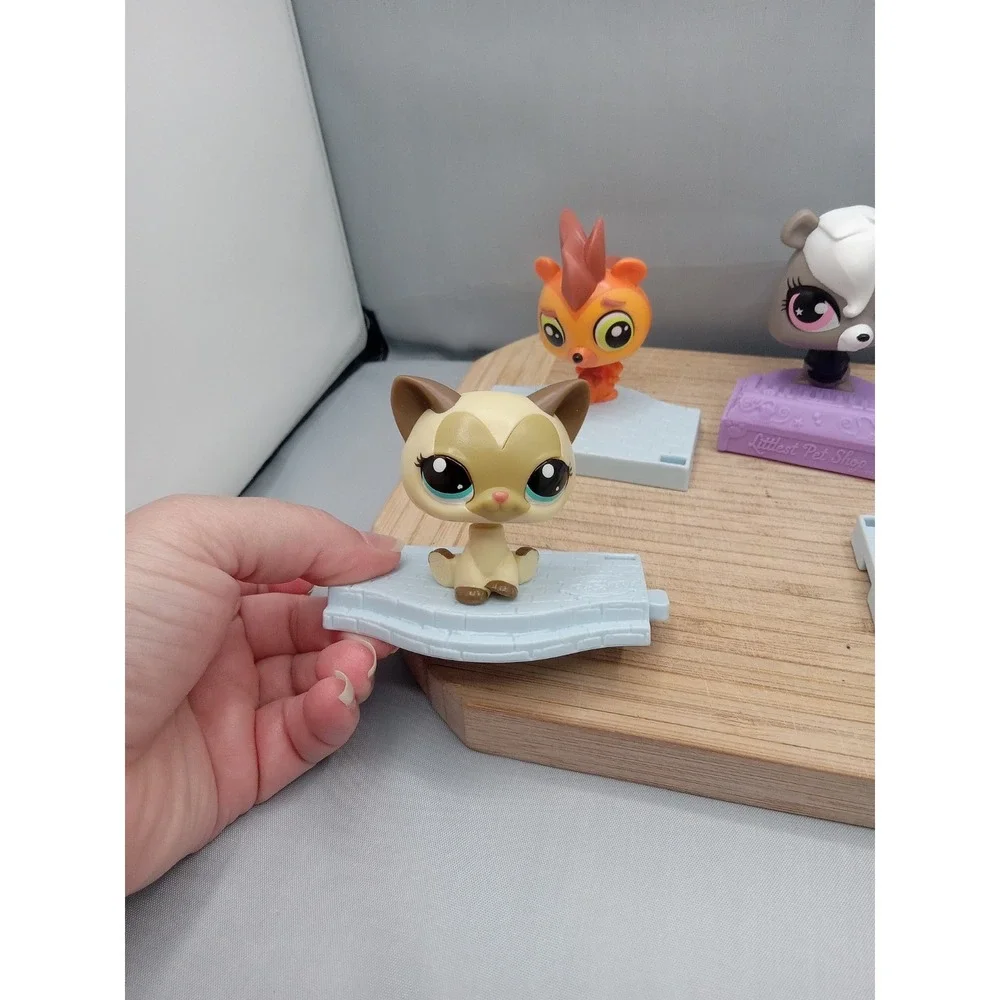 2‎ SHORTHAIR CAT&3 Others #McDonalds - Authentic Littlest Pet Shop - Hasbro LPS